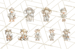 Plush Occupation Animals Career Clipart PNG Product Image 5