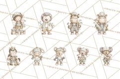 Plush Occupation Animals Career Clipart PNG Product Image 6