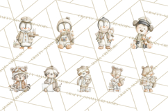 Plush Occupation Animals Career Clipart PNG Product Image 8