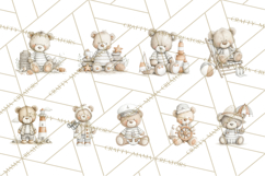 New England Coastal Teddy Bear Nautical Summer Clipart Product Image 8