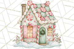 Candy Christmas Village PNG, Enchanted Christmas Decorations Product Image 2