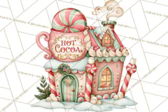 Candy Christmas Village PNG, Enchanted Christmas Decorations Product Image 3