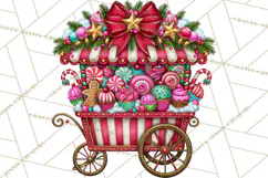 Bright Candy Christmas Village PNG, Whimsical Christmas Product Image 3
