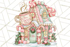 Candy Christmas Village PNG, Enchanted Christmas Decorations Product Image 4
