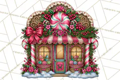 Bright Candy Christmas Village PNG, Whimsical Christmas Product Image 4