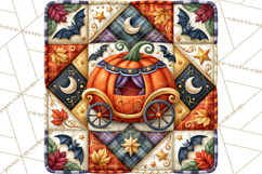 Halloween Quilt Square Patterns PNG Clipart Product Image 5