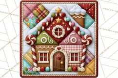 Christmas Quilt Square Patterns PNG Product Image 3