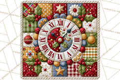 Christmas Quilt Square Patterns PNG Product Image 5