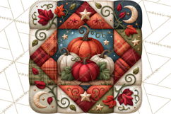 Halloween Quilt Square Patterns PNG Clipart Product Image 4