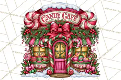 Bright Candy Christmas Village PNG, Whimsical Christmas Product Image 4
