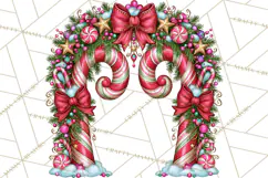 Bright Candy Christmas Village PNG, Whimsical Christmas Product Image 5