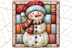 Christmas Quilt Square Patterns PNG Product Image 5