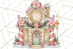 Candy Christmas Village PNG, Enchanted Christmas Decorations Product Image 2