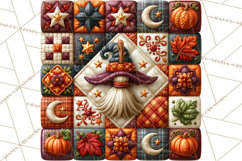 Halloween Quilt Square Patterns PNG Clipart Product Image 4