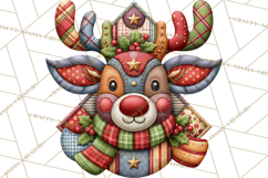 Christmas Quilt Square Patterns PNG Product Image 3