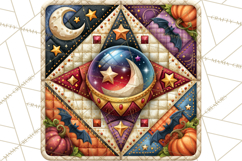 Halloween Quilt Square Patterns PNG Clipart Product Image 2
