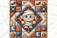Halloween Quilt Square Patterns PNG Clipart Product Image 4
