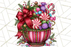Bright Candy Christmas Village PNG, Whimsical Christmas Product Image 4