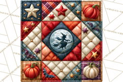 Halloween Quilt Square Patterns PNG Clipart Product Image 2