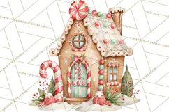 Candy Christmas Village PNG, Enchanted Christmas Decorations Product Image 2