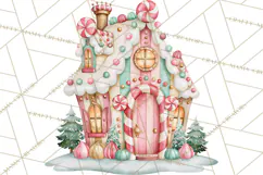Candy Christmas Village PNG, Enchanted Christmas Decorations Product Image 3