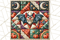 Halloween Quilt Square Patterns PNG Clipart Product Image 4