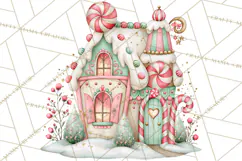 Candy Christmas Village PNG, Enchanted Christmas Decorations Product Image 4