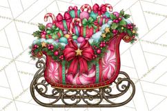 Bright Candy Christmas Village PNG, Whimsical Christmas Product Image 4