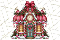 Bright Candy Christmas Village PNG, Whimsical Christmas Product Image 5