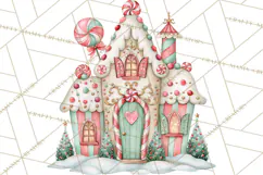 Candy Christmas Village PNG, Enchanted Christmas Decorations Product Image 5