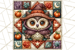 Halloween Quilt Square Patterns PNG Clipart Product Image 2