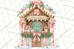 Candy Christmas Village PNG, Enchanted Christmas Decorations Product Image 2