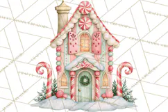 Candy Christmas Village PNG, Enchanted Christmas Decorations Product Image 4