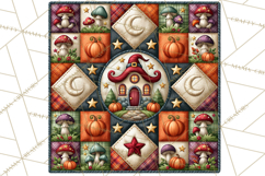 Halloween Quilt Square Patterns PNG Clipart Product Image 3
