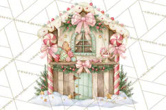 Candy Christmas Village PNG, Enchanted Christmas Decorations Product Image 3