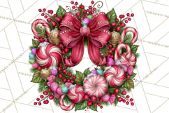 Bright Candy Christmas Village PNG, Whimsical Christmas Product Image 4