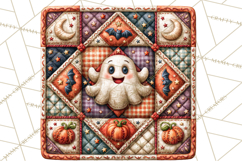 Halloween Quilt Square Patterns PNG Clipart Product Image 5