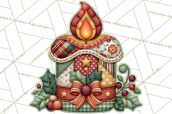 Christmas Quilt Square Patterns PNG Product Image 3