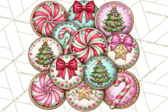 Bright Candy Christmas Village PNG, Whimsical Christmas Product Image 5