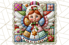 Christmas Quilt Square Patterns PNG Product Image 5