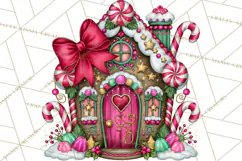 Bright Candy Christmas Village PNG, Whimsical Christmas Product Image 2
