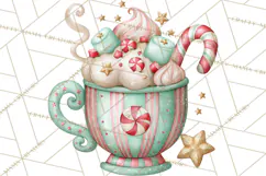 Candy Christmas Village PNG, Enchanted Christmas Decorations Product Image 2