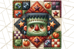Halloween Quilt Square Patterns PNG Clipart Product Image 3