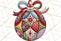 Christmas Quilt Square Patterns PNG Product Image 2