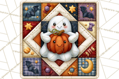 Halloween Quilt Square Patterns PNG Clipart Product Image 4