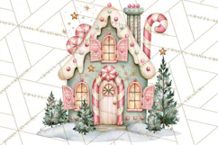 Candy Christmas Village PNG, Enchanted Christmas Decorations Product Image 5