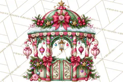 Bright Candy Christmas Village PNG, Whimsical Christmas Product Image 5