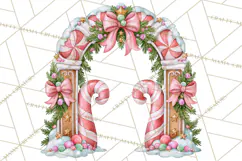 Candy Christmas Village PNG, Enchanted Christmas Decorations Product Image 3