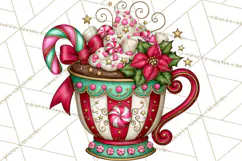 Bright Candy Christmas Village PNG, Whimsical Christmas Product Image 4