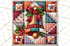 Christmas Quilt Square Patterns PNG Product Image 2